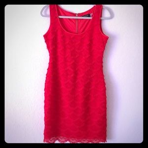 Guess red dress size 4