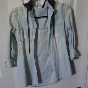 Hooded Button up