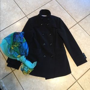 Georgiou Studio - Black Pea Coat Sz L