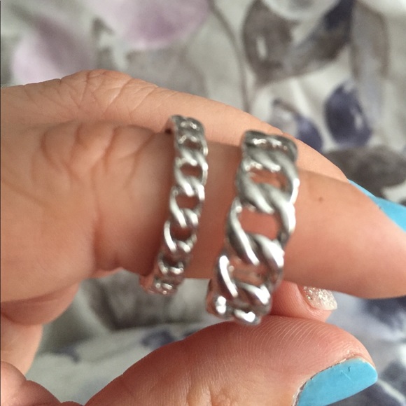 2 stacked matching Lia Sophia rings - Picture 2 of 2