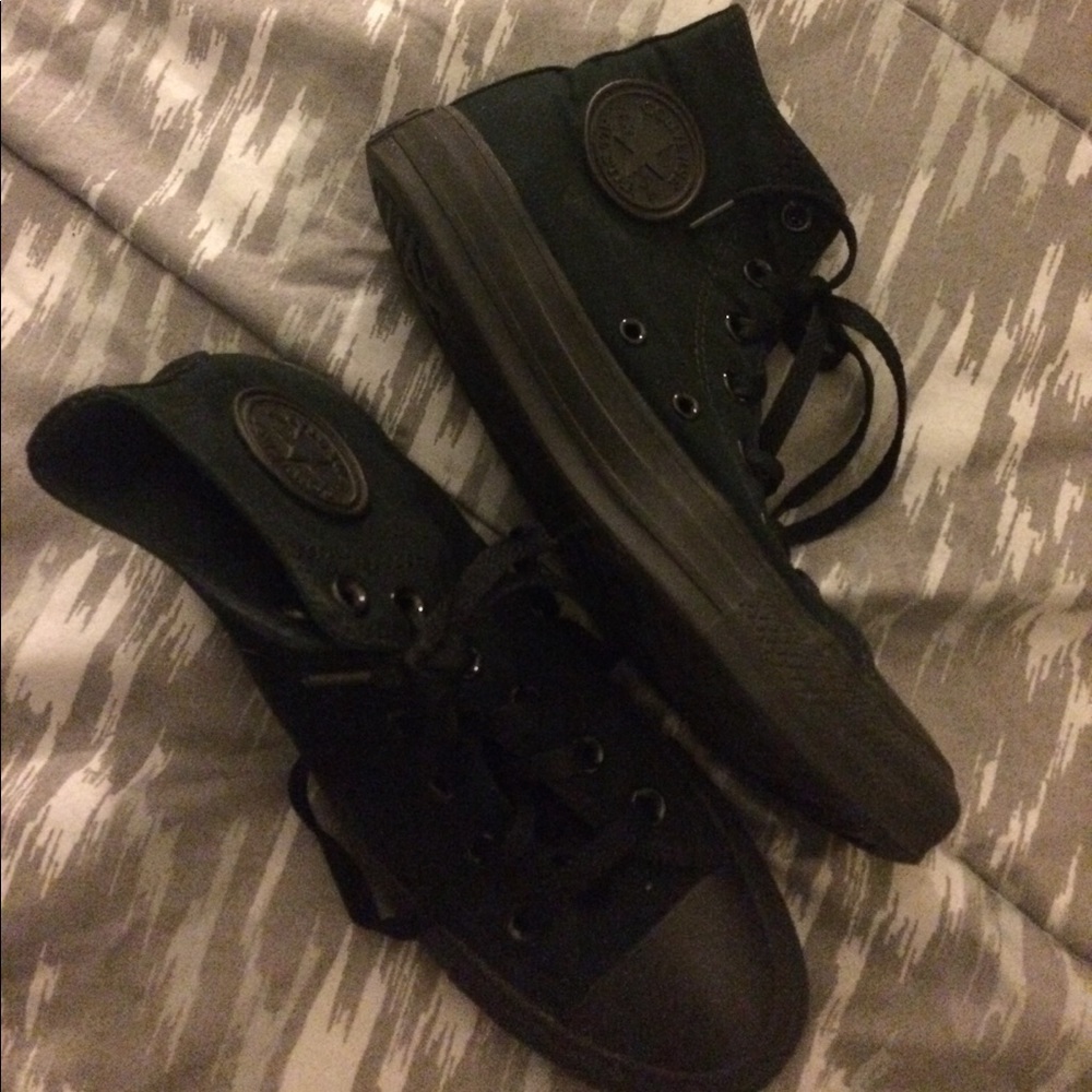 All Black High Top Converse!