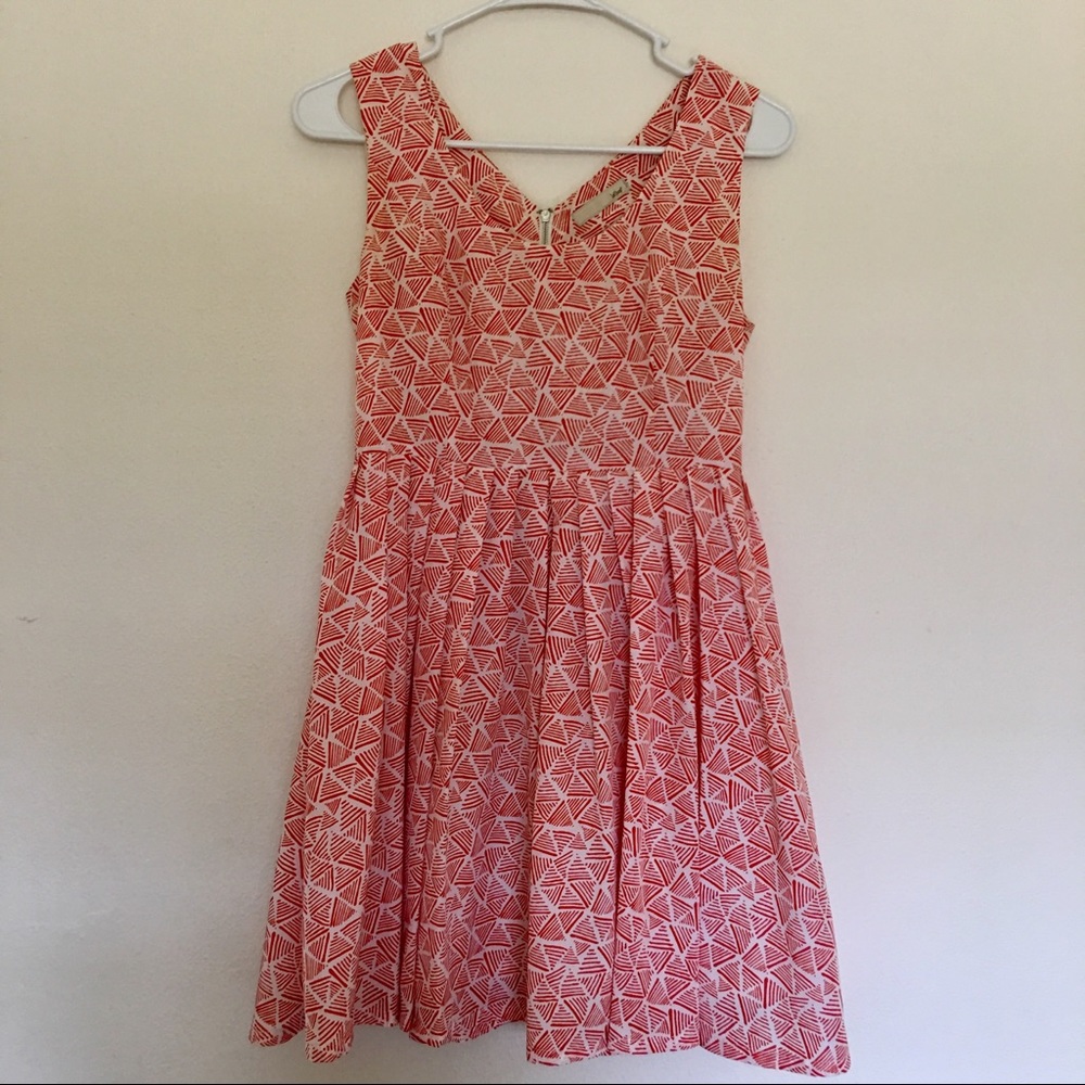 Triangle design a-line dress