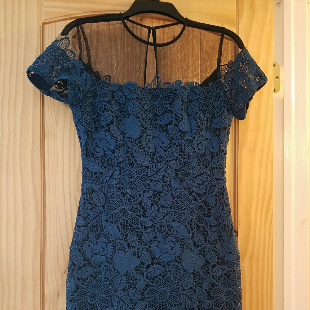 Nordstrom Lace Cocktail Dress with Mesh