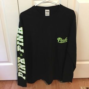 Pink Long sleeve T-shirt Size M