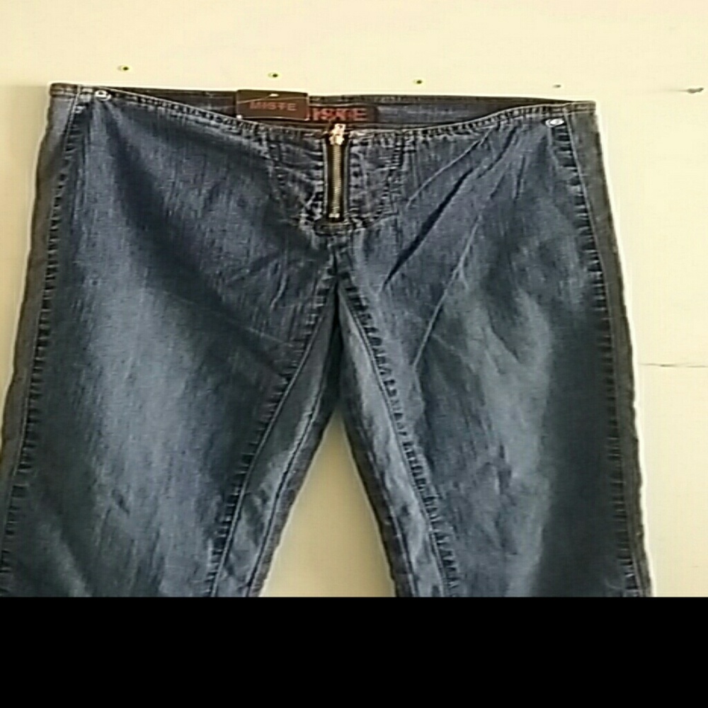 Womens waistless Jeans flattering bootcut nice