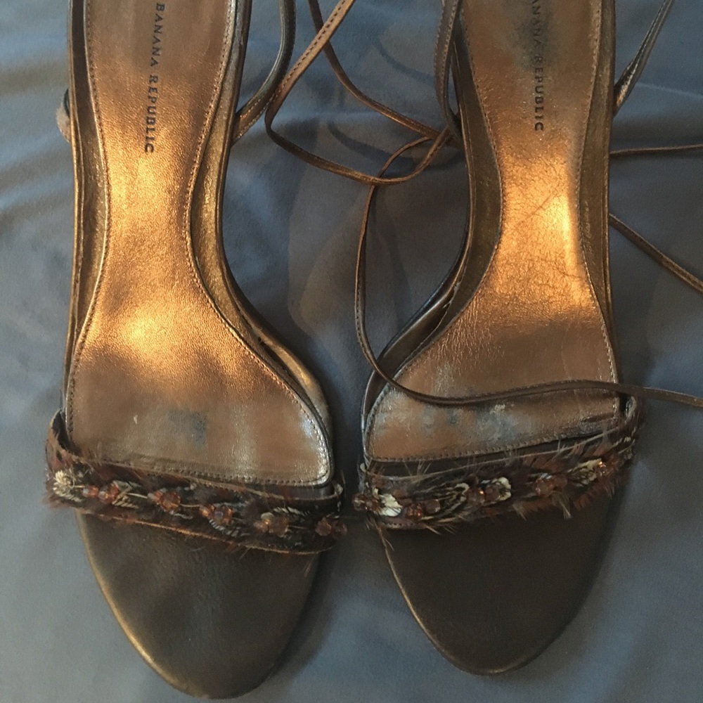 Banana Republic Bronze Heels