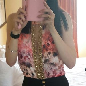 Bebe Bodysuit Embellished Top