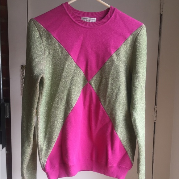 Opening Ceremony Pink and Gold Sweater/Jumper - Picture 1 of 6