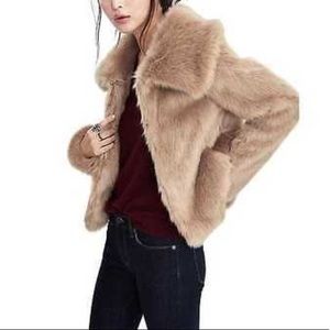 NWOT Banana Republic Fur Jacket