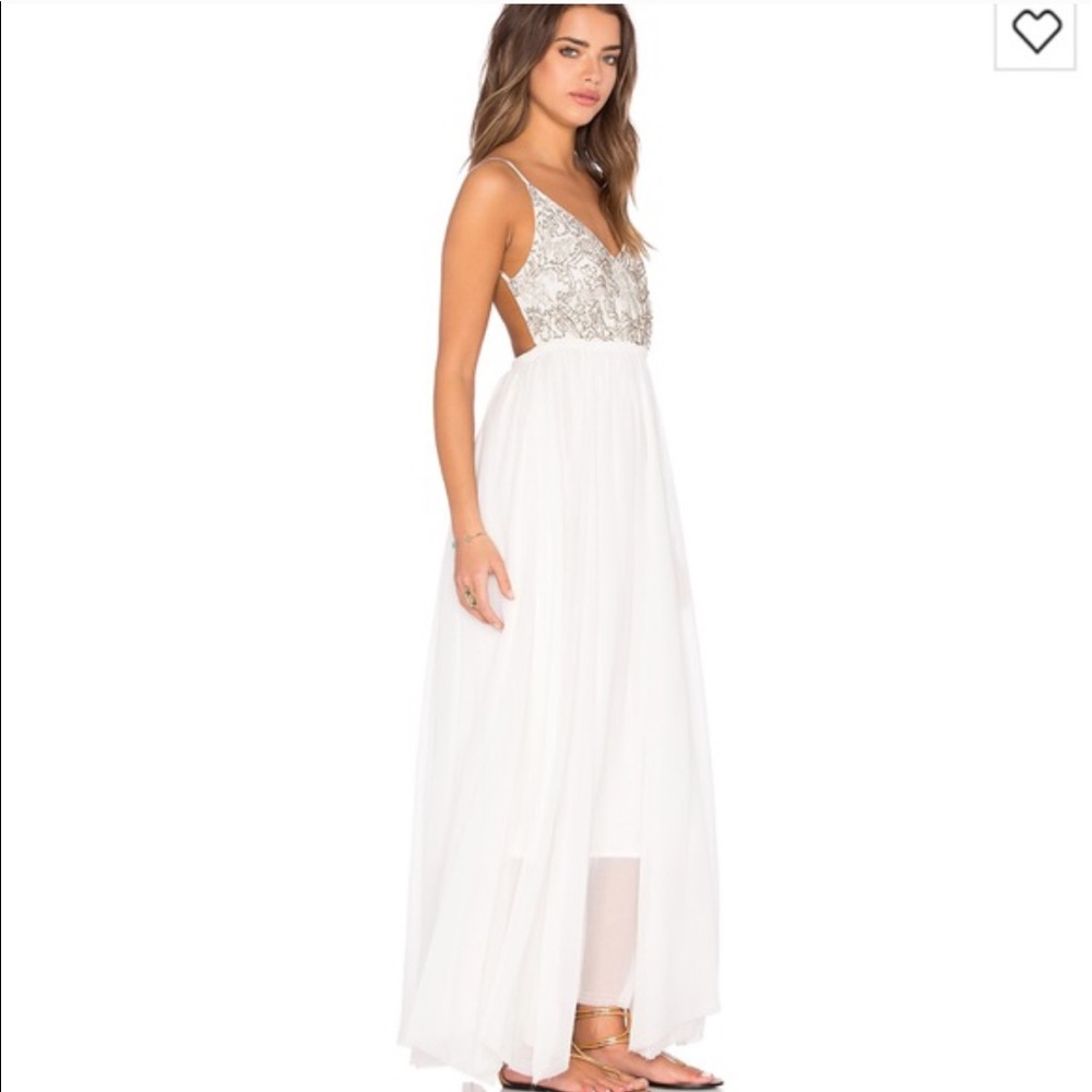 Revolve Golden Meadow White Dress