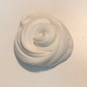 ♡ 8 oz white glossy slime - marshmallow slime