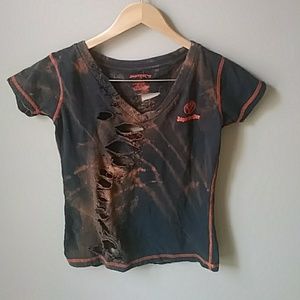 Custom grunge tshirt med to lrg