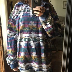 Vintage Aztec Pattern Long Sleeve