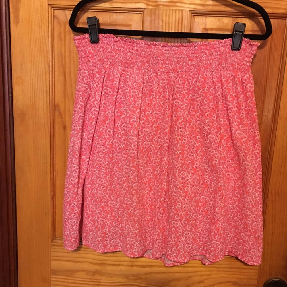 Crepe Pink Skirt Fully Lined