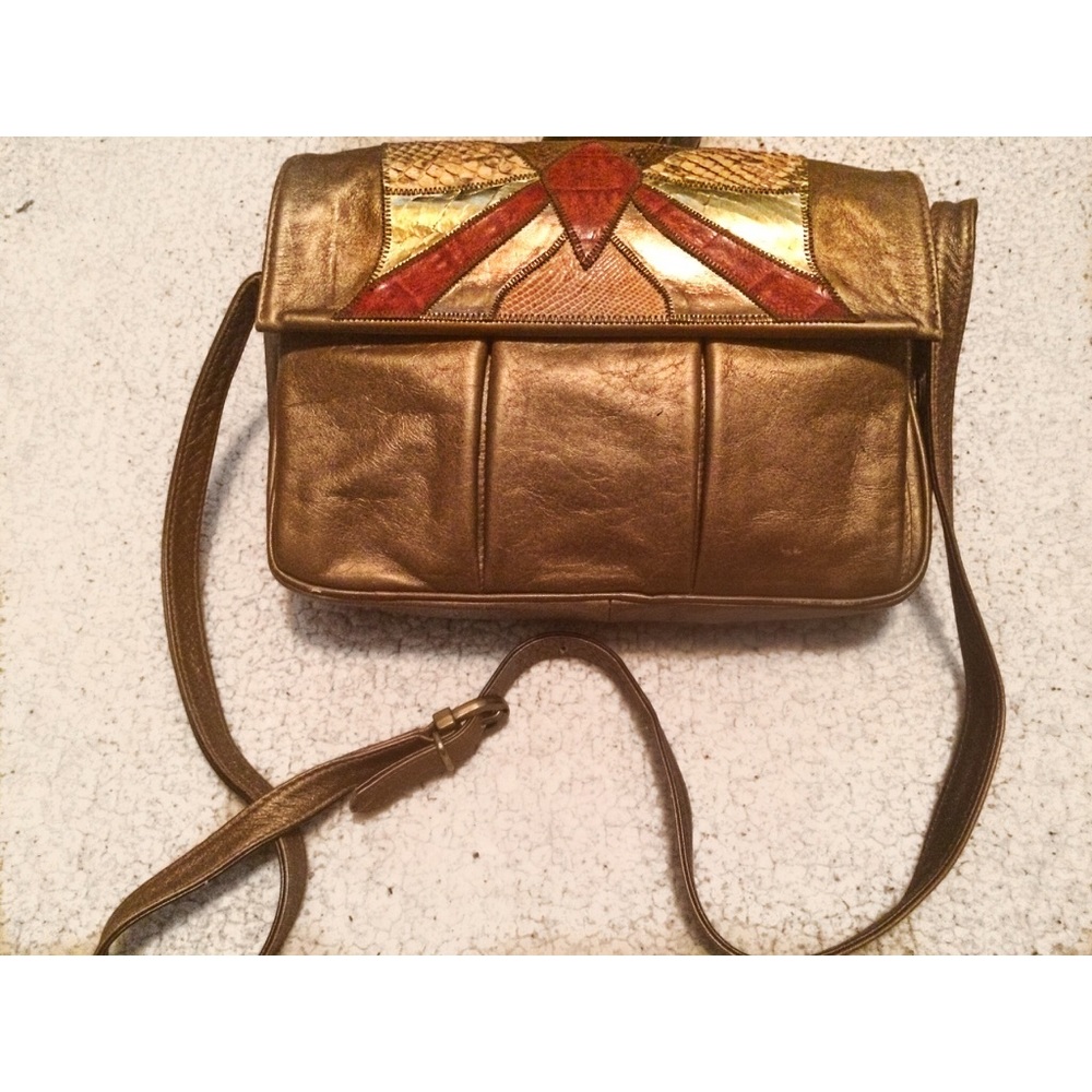 Bronze/ gold shoulder bag