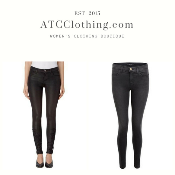 J Brand 620 Maria Coated Photo Ready Skinny Jeans