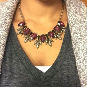 Fair isle open collar Statement necklace