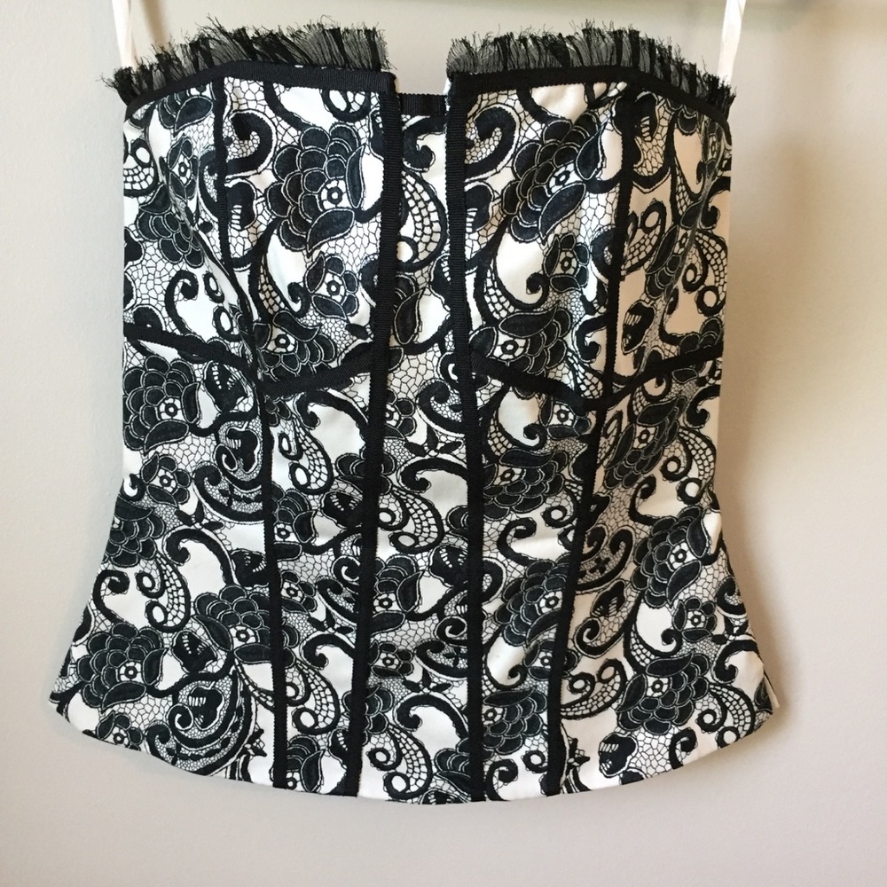 White House Black Market corset top
