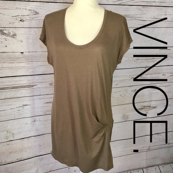 Vince Tops - Vince Pima cotton short sleeve tunic tee top