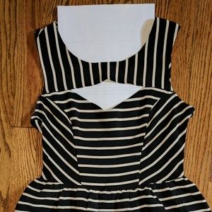 Adorable striped cut out dress