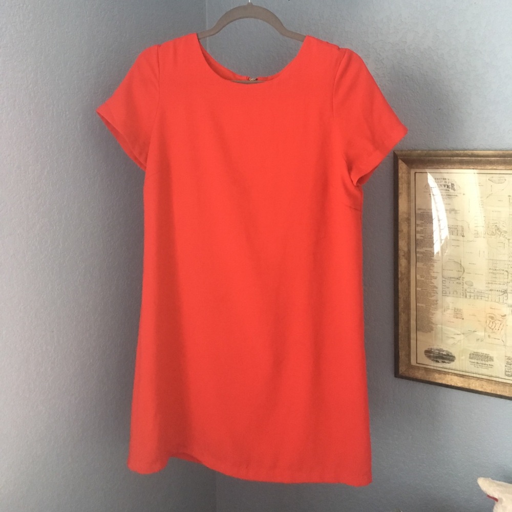 Red Shift Dress