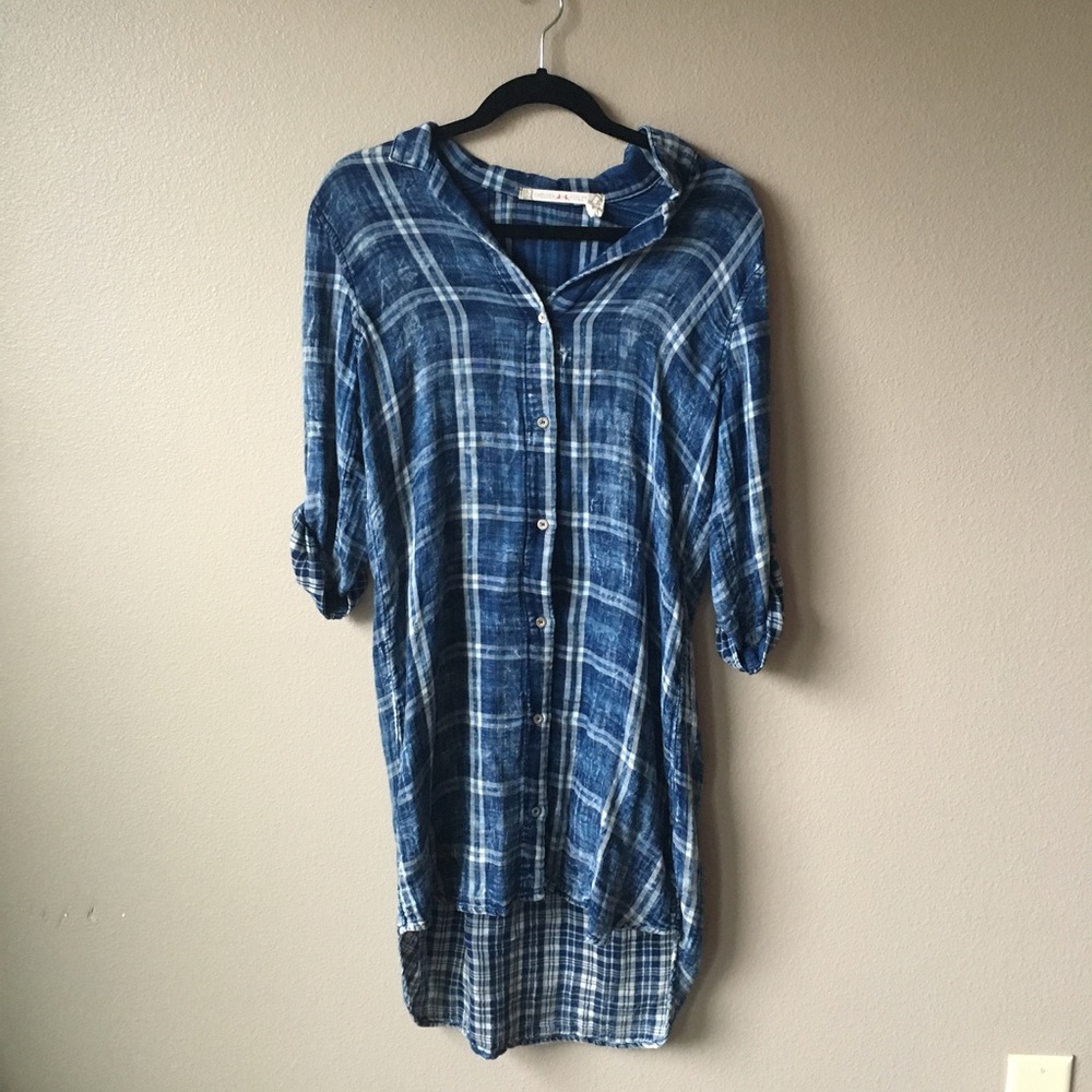 🔵FLANNEL DRESS🔵