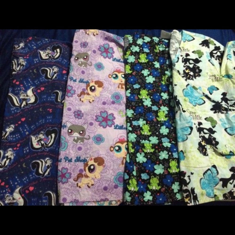 Disney scrub tops