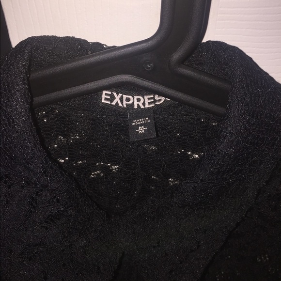 Lace crop black top - Picture 4 of 4