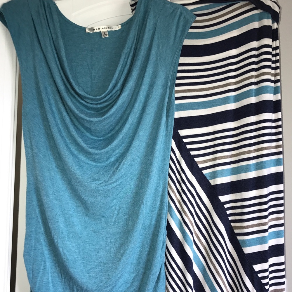 Max studio blue top