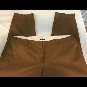 Lands End Woman's Brown Chinos Fit 2 24W