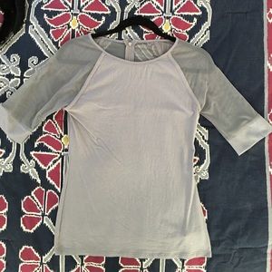 Sexy sheer sleeve top