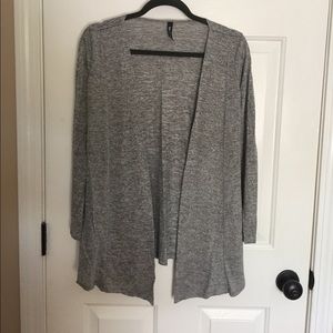 Cardigan black, white, grayish colors.