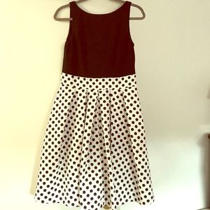 Lauren Ralph Lauren polka dot fit flare dress