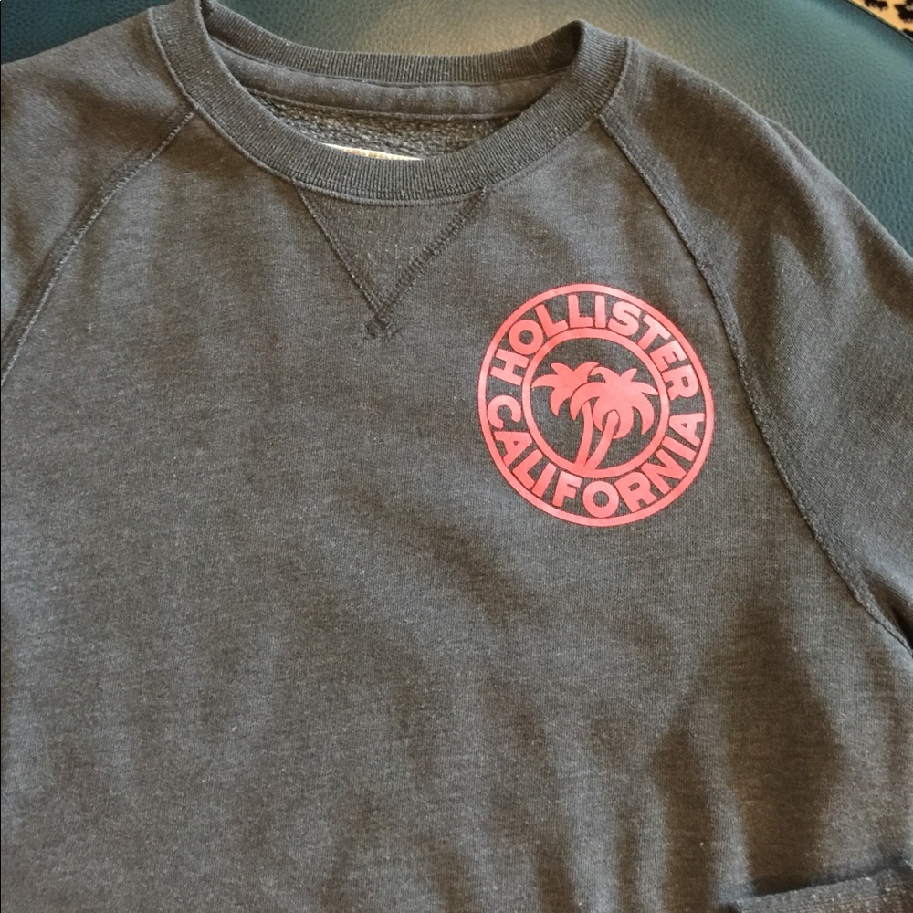 MENS HOLLISTER SWEATSHIRT SO SOFT SIZE S CHARCOAL