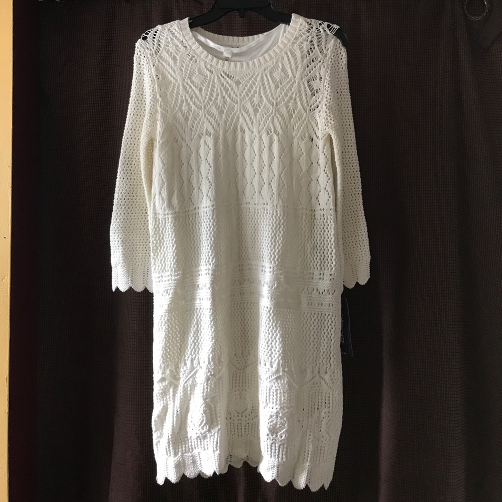 NWT girls ivory colored dress
