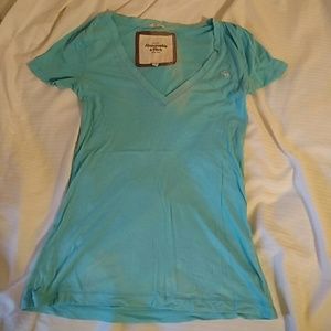 Baby blue Abercrombie and Fitch T-shirt