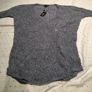 Express Blue V-Neck Sweater
