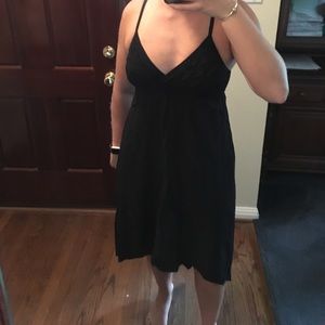 Black high-low dress