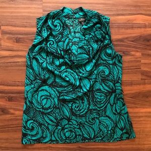 LAST DAY | Teal Sleeveless Blouse