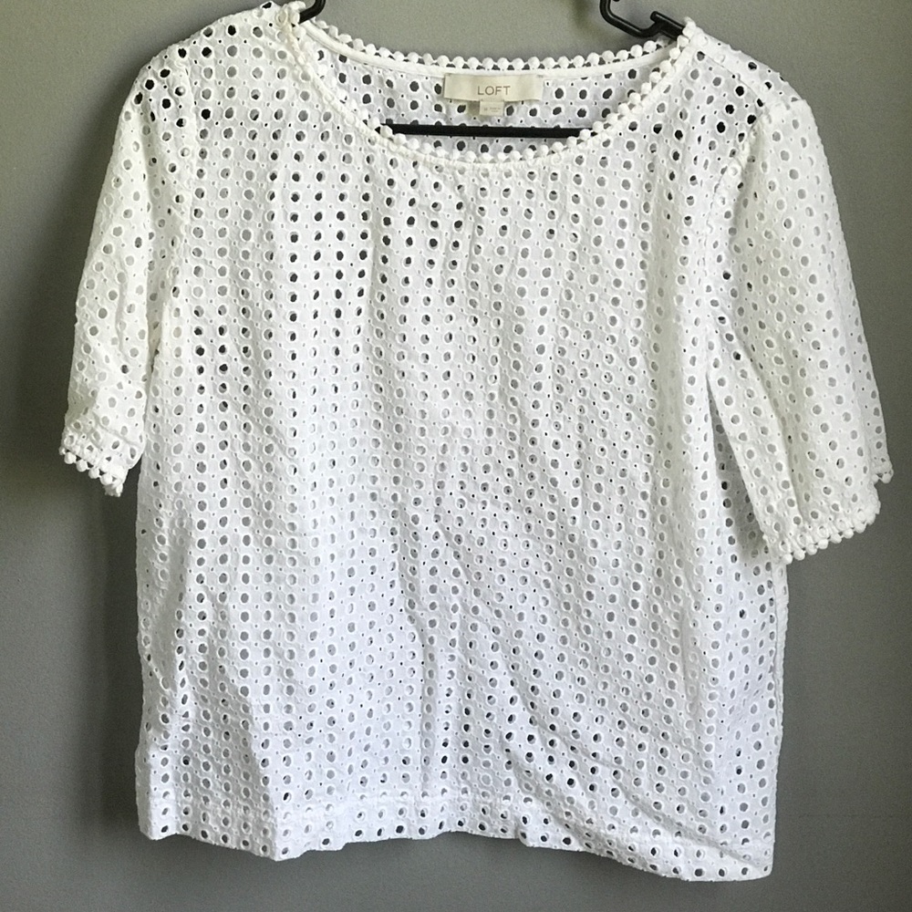 Loft polka dot top
