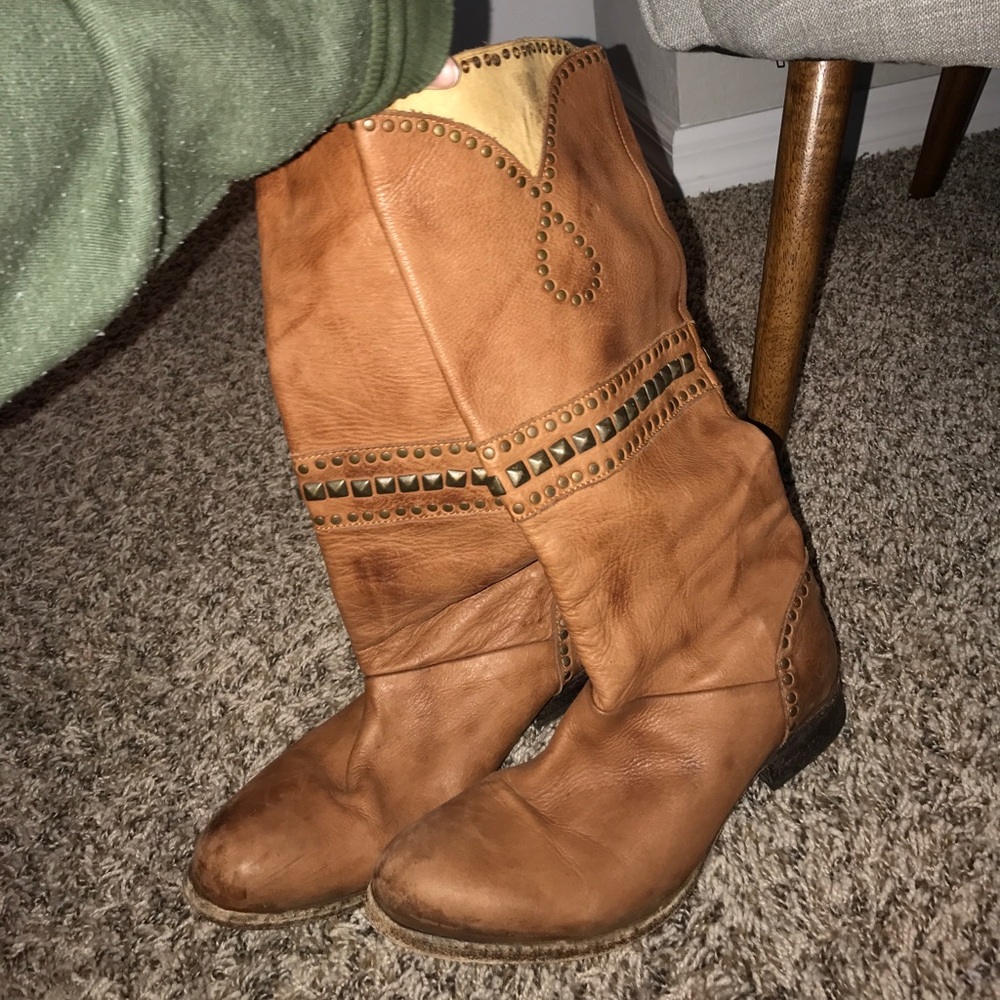 Free people studded cowboy boots