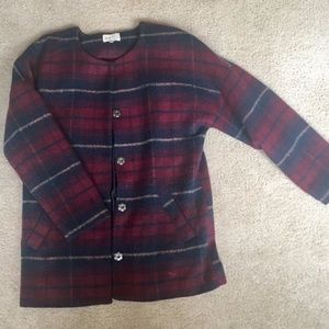 Plaid winter coat