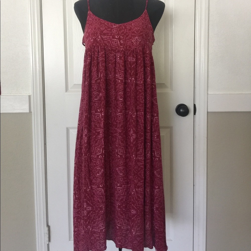 Urban outfitters burgundy red dress
