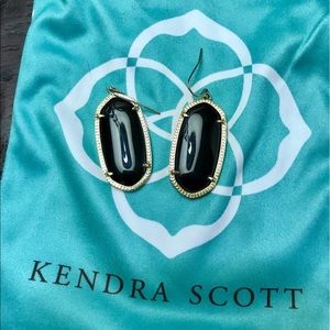 Kendra Scott Elle earrings- Black & gold