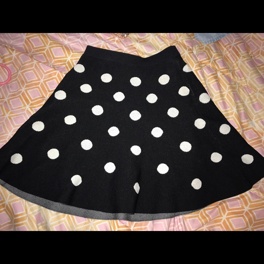 Skater polka dots skirt