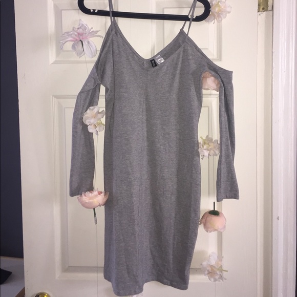 Gray midi dress - Picture 1 of 3