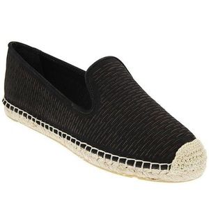 Vince Camuto Delina black perforated suede size 8