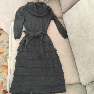 BCBG grey sweater dress