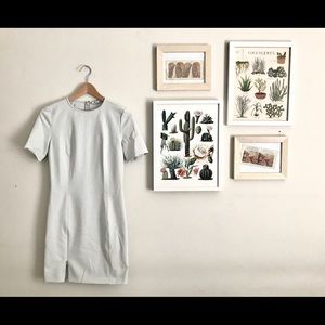 T by Alexander Wang Grey/White dress Size 8