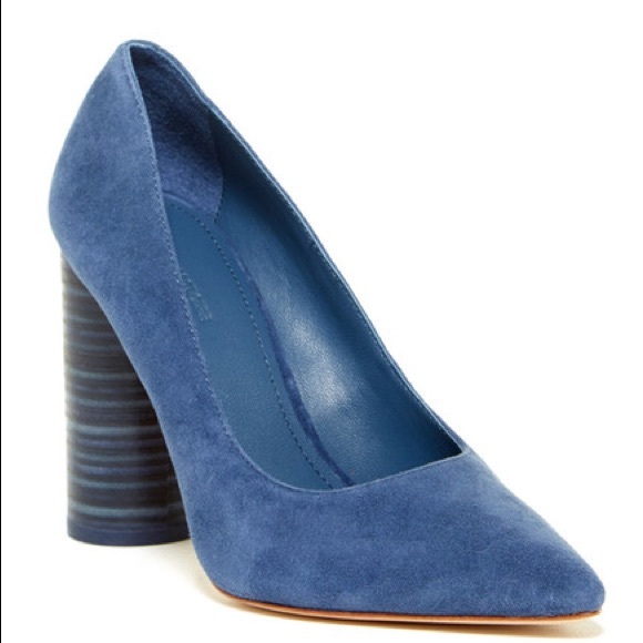 Pour La Victoire Shoes - LAST DAY Firm Ocean Blue Suede Pump